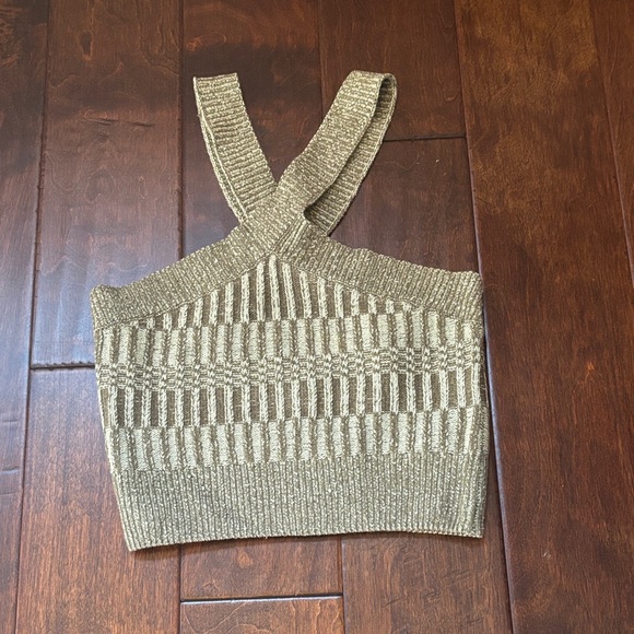 Roxy Sage Green Cross-Strap Tank Top - Picture 2 of 3